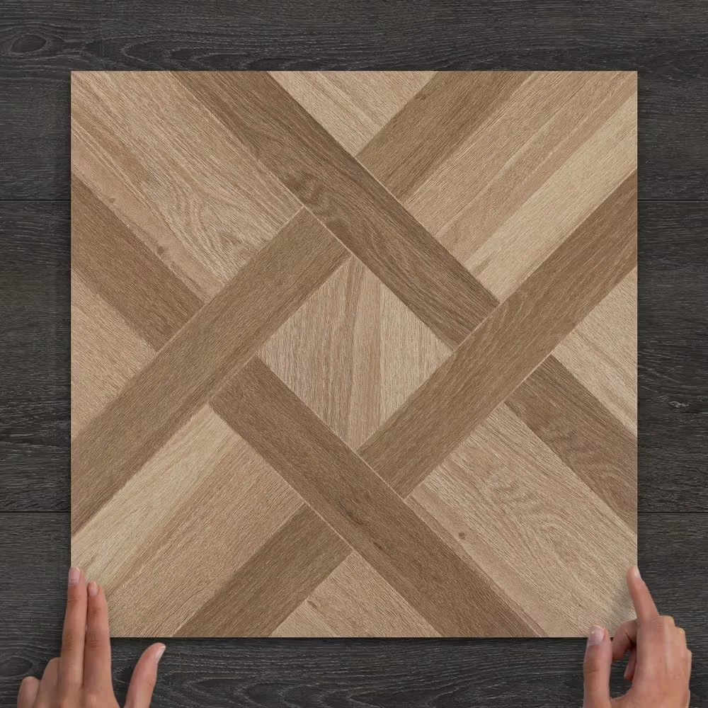 Obloe Mix Wood-Effect Matt Ceramic Tile 45x45cm