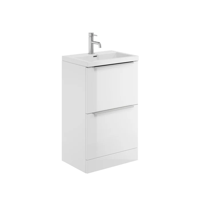Dax 500mm White Floor Standing Bathroom Unit