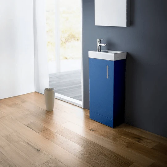 Flow 400mm Blue Vanity Unit