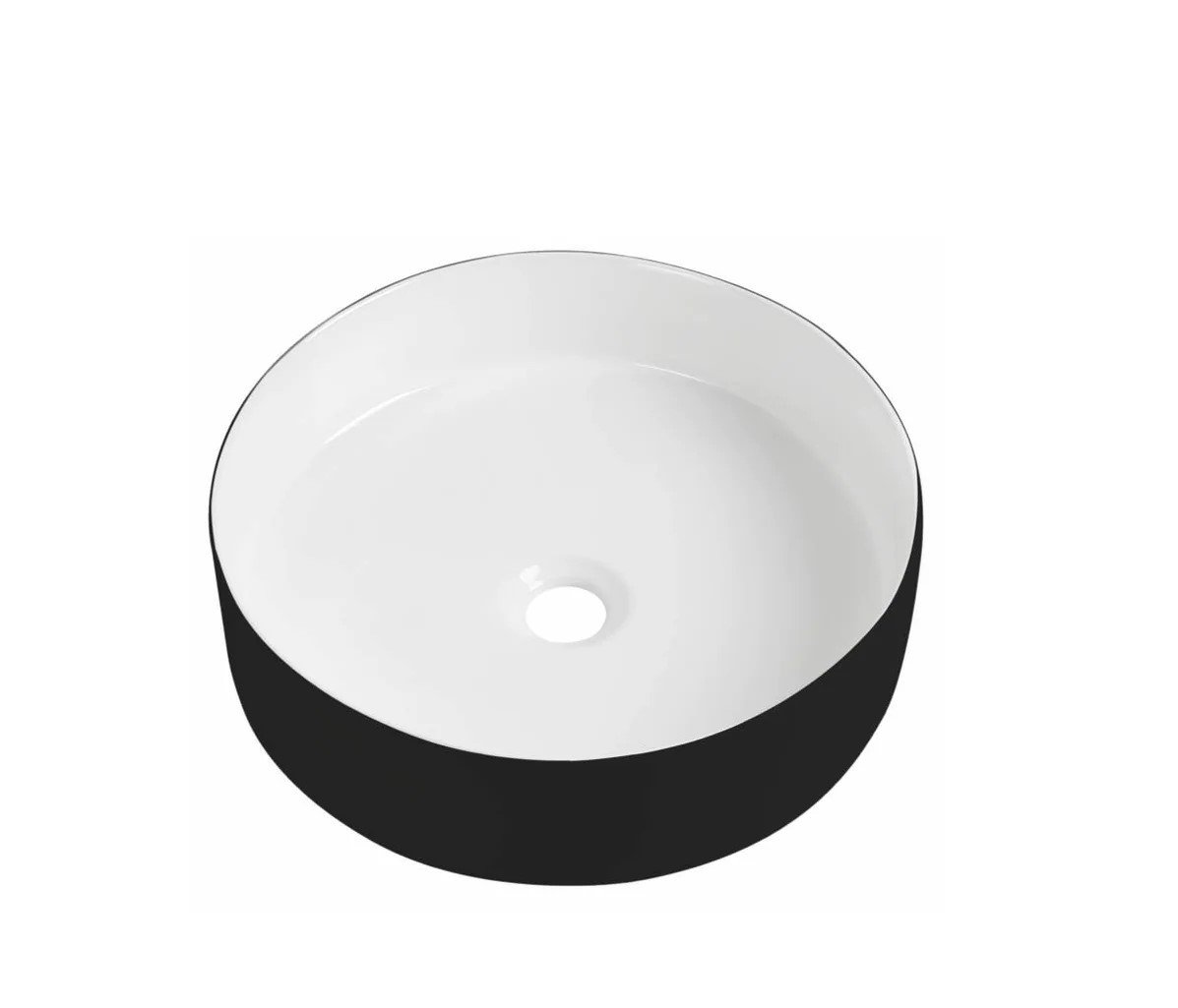 Round Black Counter Top Basin - 400mm