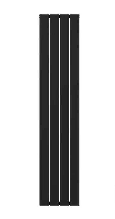 Cordoba Anthracite Aluminium Vertical Radiator - 375mm Inc. Towel Rail