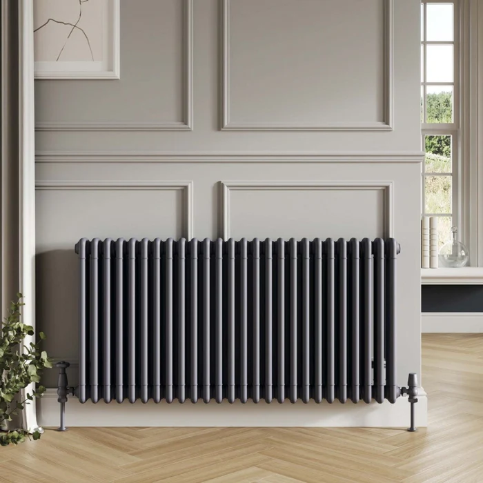 2 Column Horizontal Radiator 600 x 1190mm Anthracite