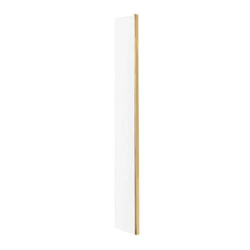 Brushed Brass Hinged Wet Room Screen Panel 300mm
