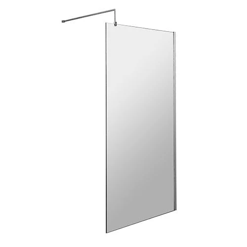 900mm Wet Room Screen Enclosure Chrome