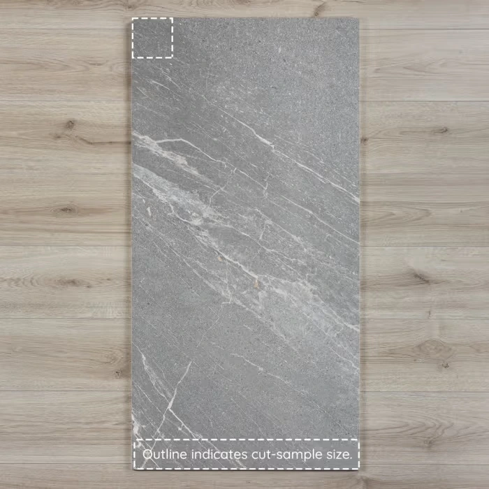 Agora Grey Décor Marble-Effect Matt Porcelain Tile 120x60cm