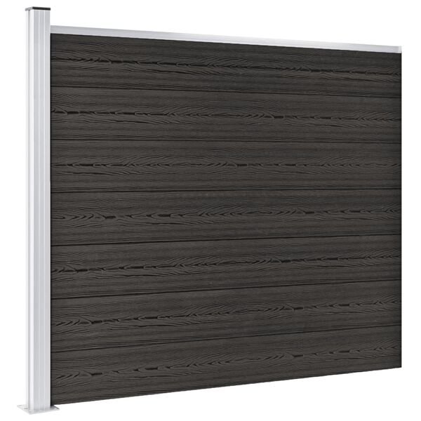 vidaXL Fence Panel WPC 175x146 cm Grey