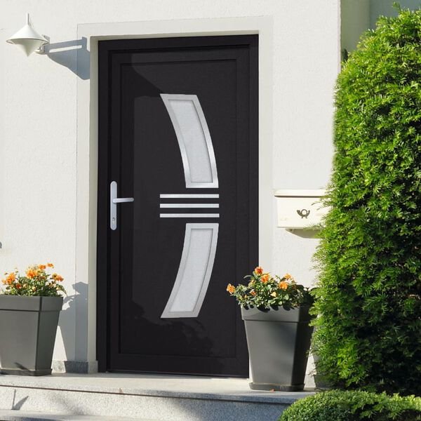 vidaXL Front Door Anthracite 88x200 cm PV