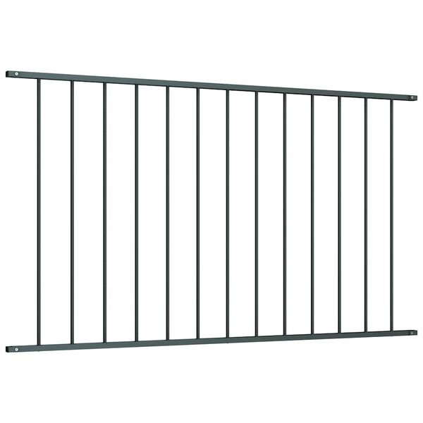 vidaXL Fence Panel Powder-coated Steel 1.7x0.75 m Anthracite