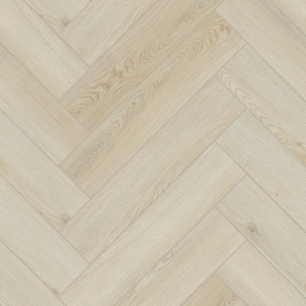Elwood Oak SPC Vinyl Herringbone Flooring 60x12.5cm