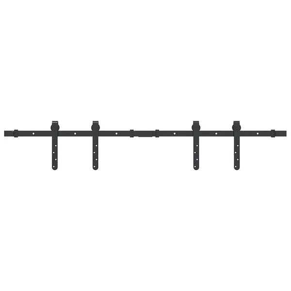vidaXL Sliding Cabinet Door Kit 122 cm Carbon Steel