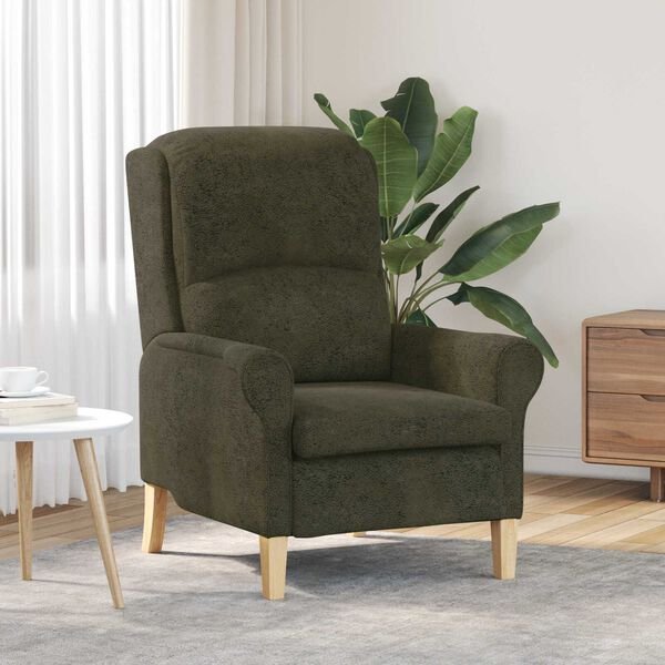 vidaXL Armchair Army green 76 x 94 x 102 cm Faux leather