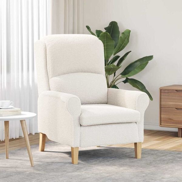 vidaXL Armchair Cream 76 x 94 x 102 cm Fabric
