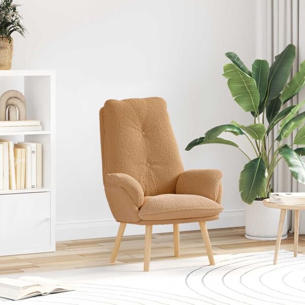 vidaXL Relaxing Chair Beige 69 x 74 x 93 cm Fabric