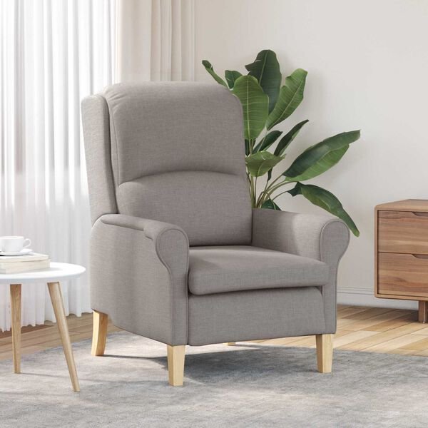 vidaXL Armchair Taupe 76 x 94 x 102 cm Fabric