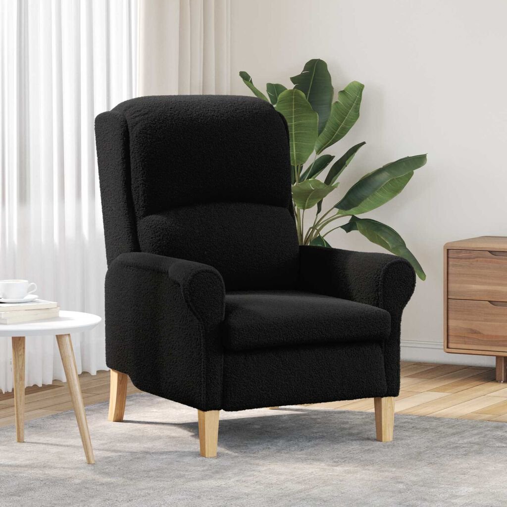 vidaXL Armchair Black 76 x 94 x 102 cm Fabric