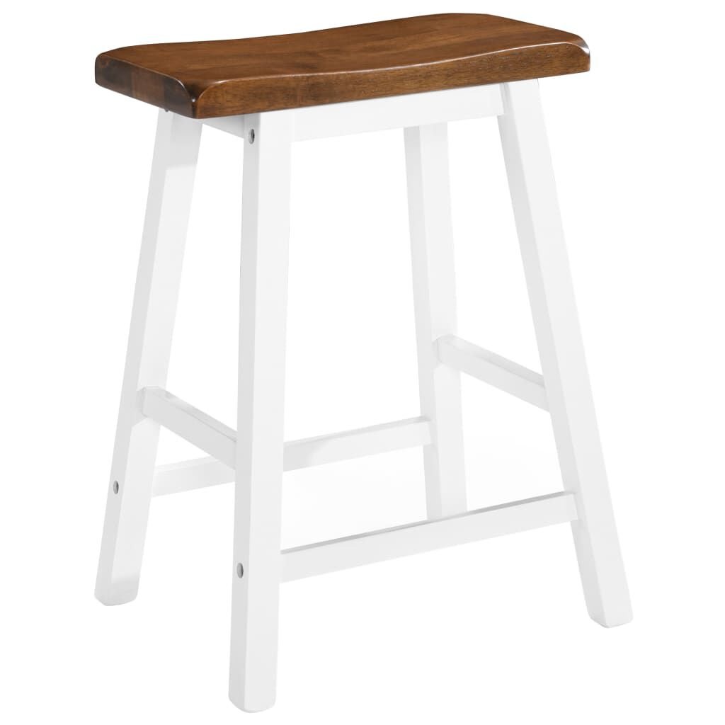 vidaXL Bar Stools 2 pcs Solid Wood