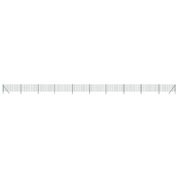 vidaXL Wire Mesh Fence Green 0.8x25 m Galvanised Steel